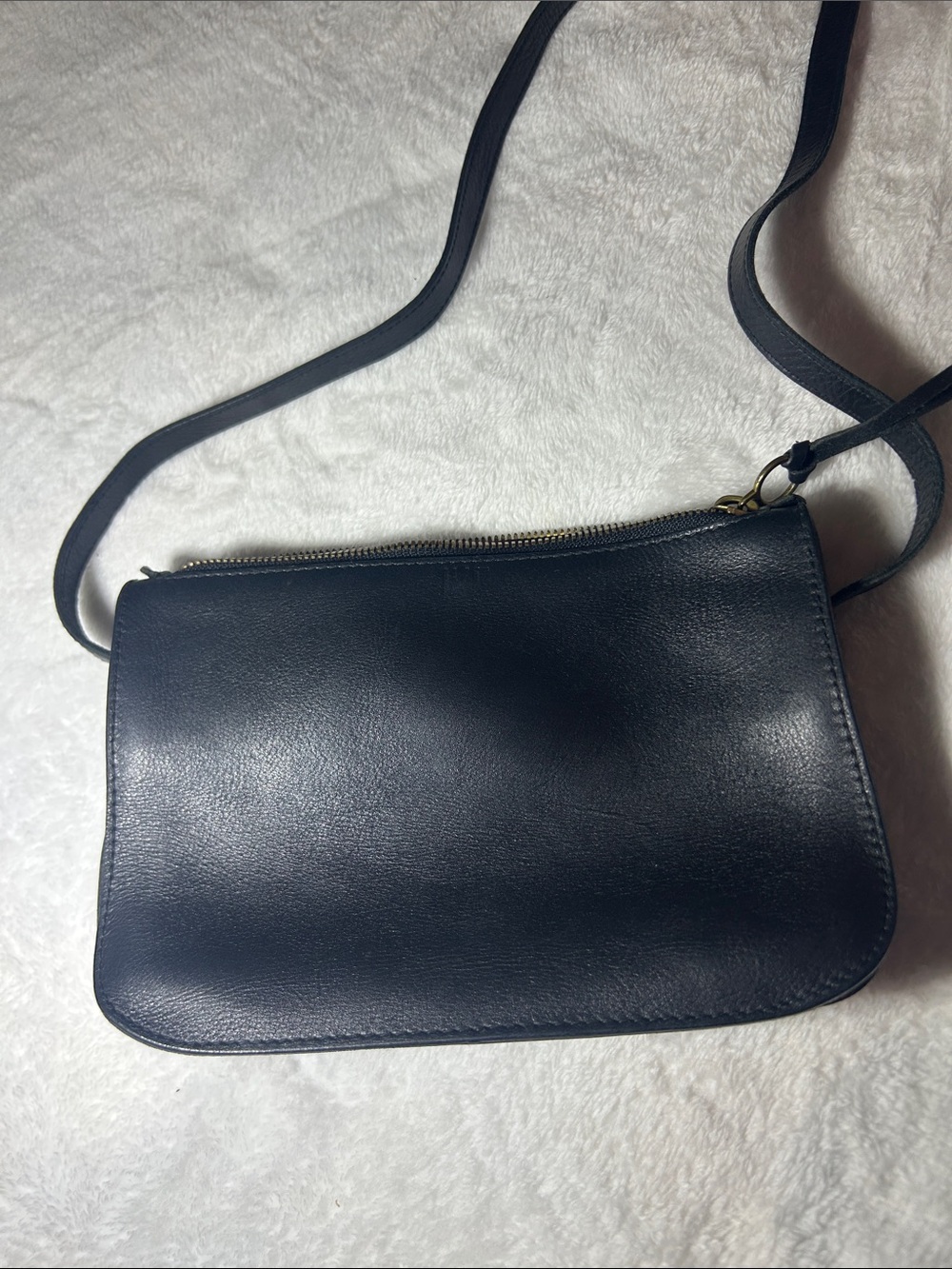 Madewell  Black Leather Crossbody on Shoulder Bag